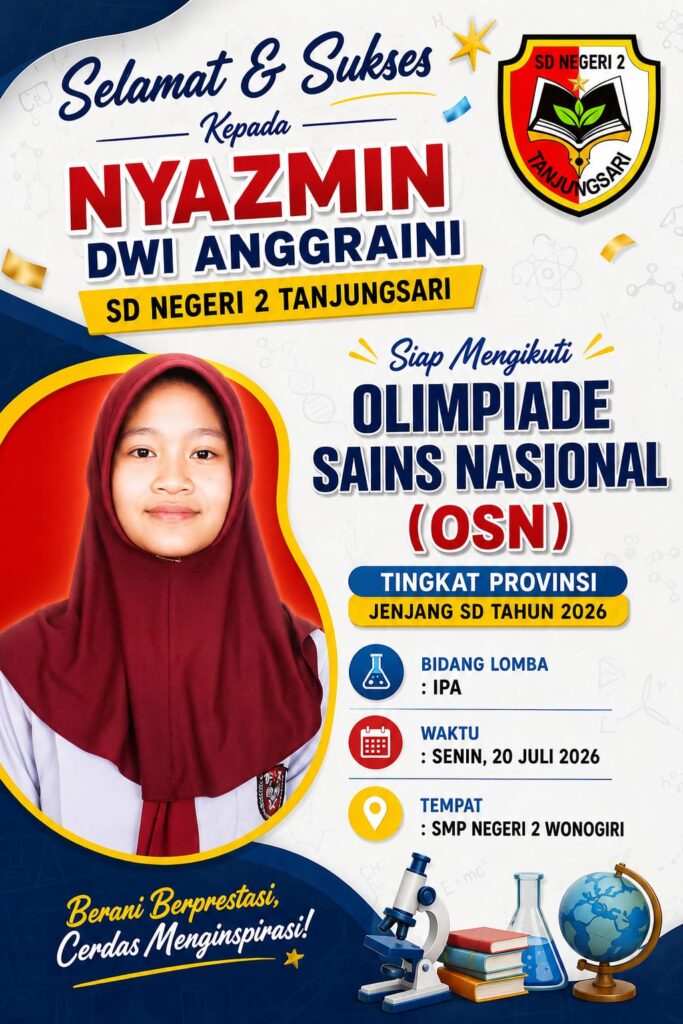Siswi SD Negeri 2 Tanjungsari Siap Berlaga di OSN IPA Tingkat Provinsi Tahun 2026